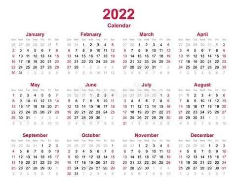 The Calendar 2022 Excel Free Download Get Your Calendar Printable