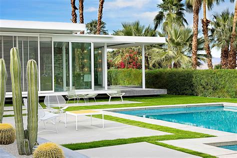 Palm Springs Style Modern Landscaping Modern Pools