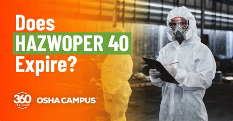 How Long Is Hazwoper Certification Good For Training