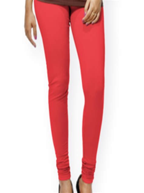 Buy Go Colors Women Red Solid Churidar Length Leggings Leggings For Women Myntra