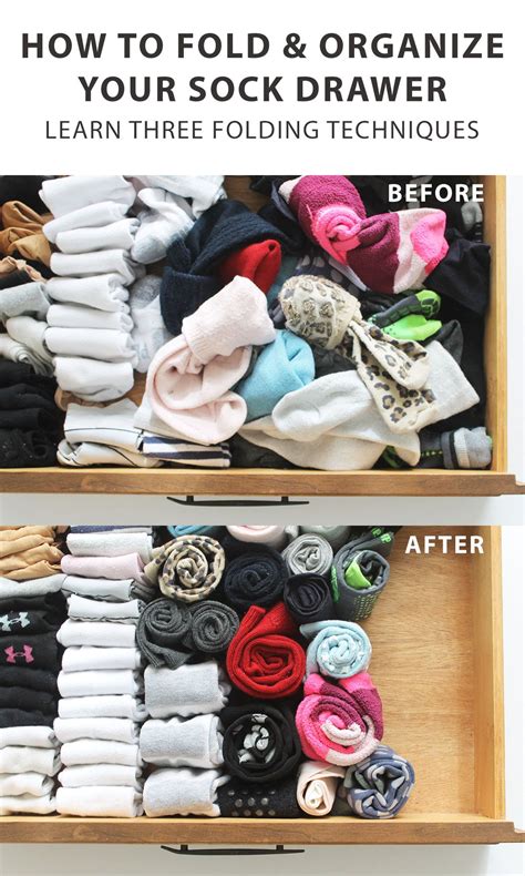 How To Fold Socks And Organize Them In A Drawer Sock Drawer