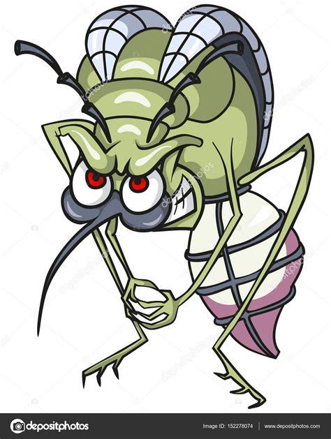 Angry Mosquito In Anticipation Of A Bite Stock Illustration By ©m Nova