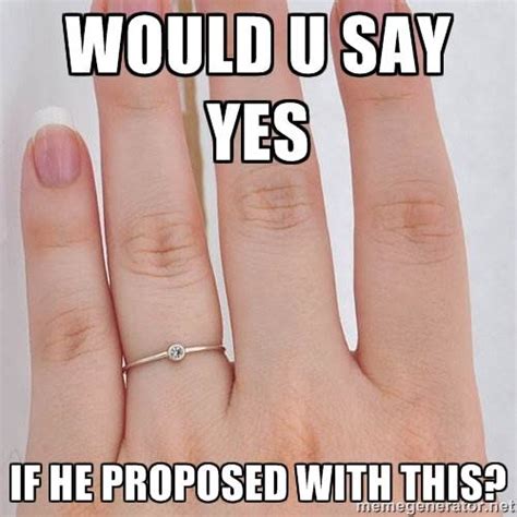 Stupid Engagement Ring Meme