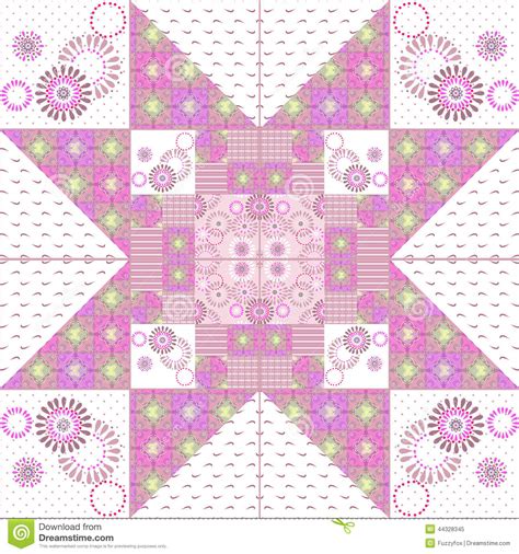 Geometric Patchwork Abstract Seamless Pattern Background