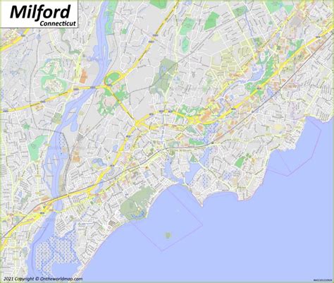 Milford Map Connecticut U S Discover Milford With Detailed Maps