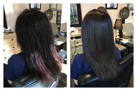 Keratin Treatment Before After Toxic Free Master Colorist