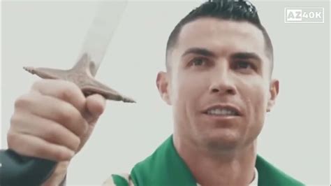 Ronaldo Dancing To Arabic Music With A Sword And Thobe Youtube