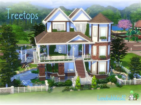 Treetops No Cc 3 Storey Home By Lenabubbles82 At Tsr Sims 4 Updates