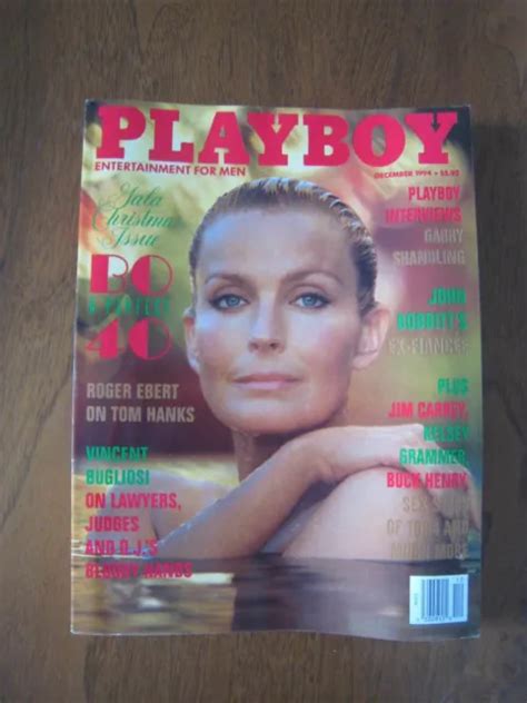 Playboy Magazine Dec Bo Derek Elisa Bridges Kristina Elliott