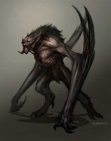 Fantasy Beasts Vampire Art Fantasy Creatures