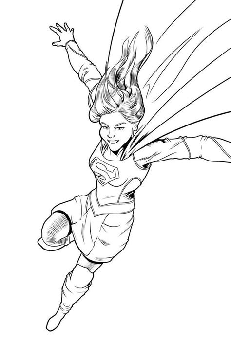 Supergirl Coloring Pages Free Coloring Sheets Superhero Coloring