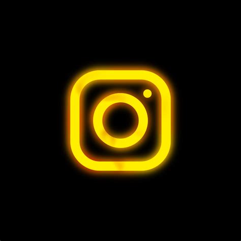 Instagram Icon Neon Yellow Neonyellow App Icon Edit Freetoedit