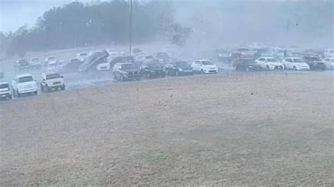 Tornado In South Carolina Flips Cars In High School Parking Lot