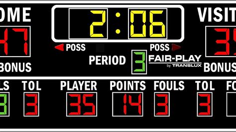 Scoreboard Digital Basketball Scoreboard Basketball Choices