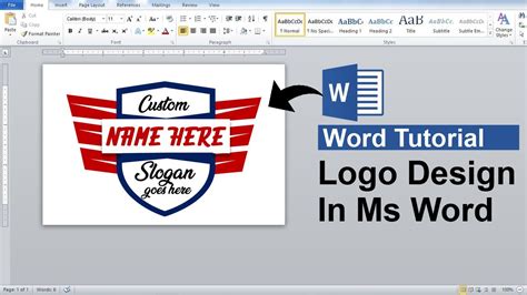 How To Design Logo In Ms Word Youtube