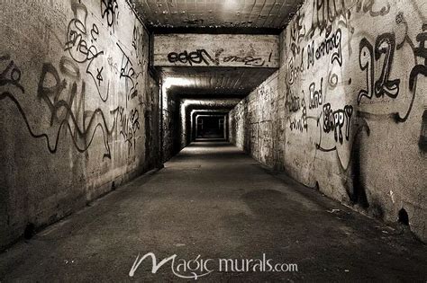 Subterranean Graffiti Tunnel Wallpaper Mural By Magic Murals