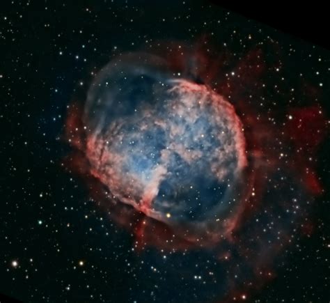 M27 Dumbbell Nebula In Bi Color Astro Photo