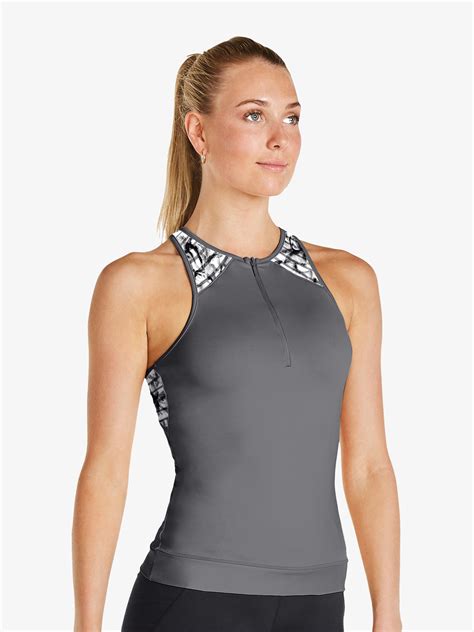 Sale Womens Lily Printed Mesh Dance Tank Top Bloch Ft5050x