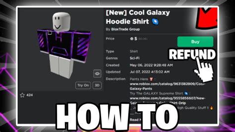 How To Refund Clothes Roblox Youtube