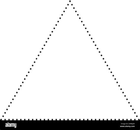 Triangle Shape Dotted Icon Vector Symbol For Creative Graphic Design Ui