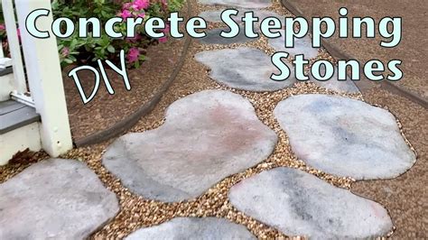 How To Make Stepping Stones With Concrete That Look Natural - YouTube
