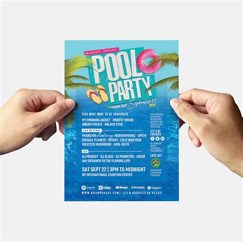 Top 10 Pool Party Flyer Templates Publisher Flyer Tem