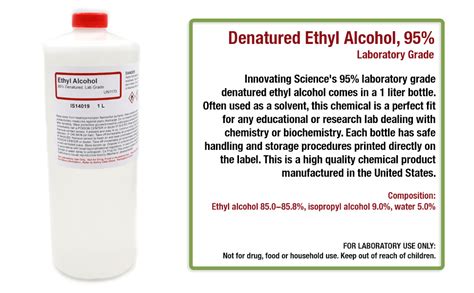 Laboratory Grade Denatured Ethyl Alcohol Sale Special Price 95 338