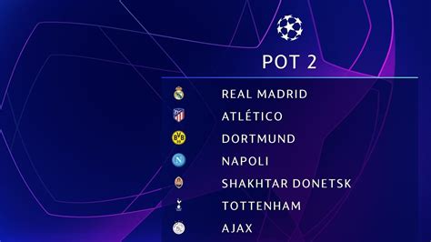 Find out the uefa champions league qualified teams for the group stage along with the latest news and updates on the draw. Champions League group stage draw: Pot 2 | UEFA Champions ...