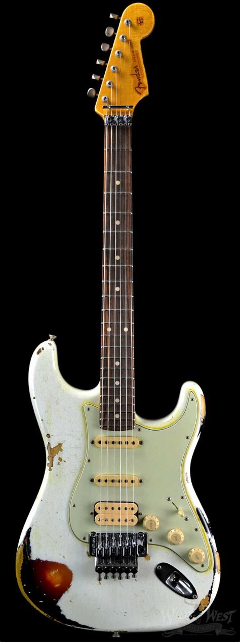 Fender 1960 Stratocaster Relic 22 Fret White Lightning Olympic Wht 3