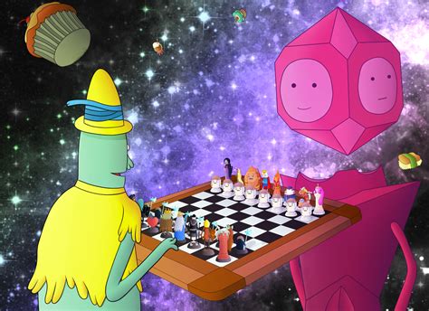 Magic Man And Grob Gob Glob Grod Playing Adventure Time Chess Magic