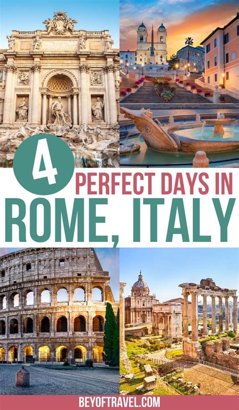 4 Days In Rome Itinerary The Ultimate Travel Guide Bey Of Travel