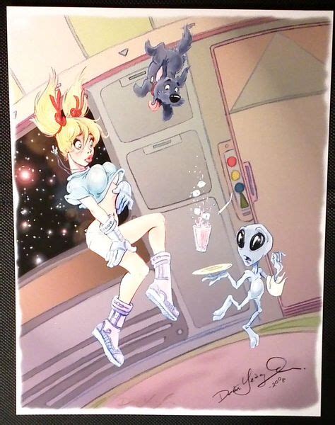 Mandy Alien Encounter Art Print Signed Dean Yeagle