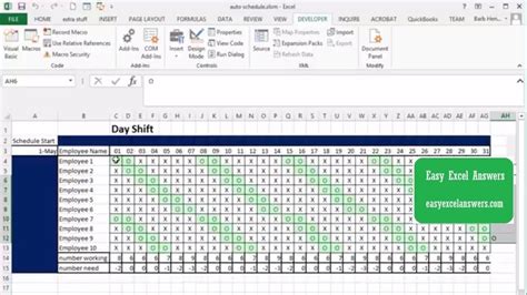 Similar to the first example. 3 Day Shift Restaurant Template Sheets Excel - Calendar ...