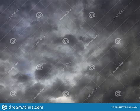 Colorful Dramatic Sky With Dark Clouds Stock Image Image Of