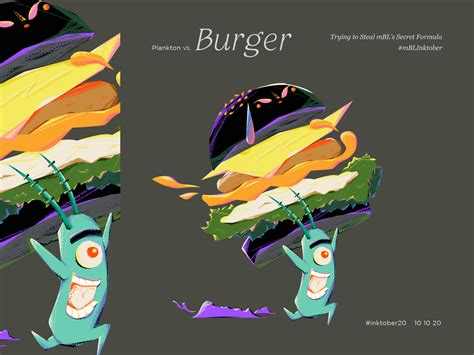 Plankton Vs Burger By Xin Ning On Dribbble