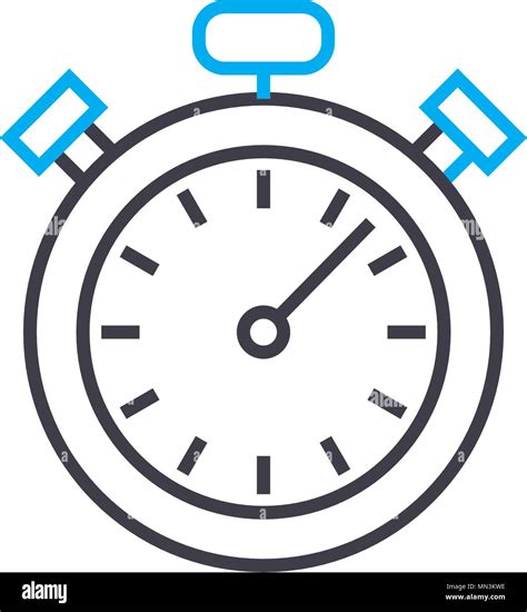 Time Frames Vector Thin Line Stroke Icon Time Frames Outline