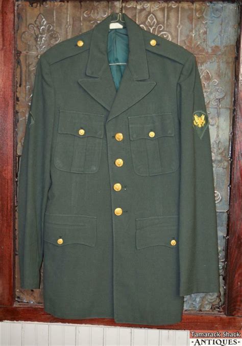 Vtg Army Specialist Dress Uniform Jacket Green Enlisted Vietnam Era Or