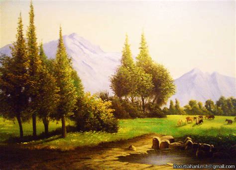 Landscape Oil Painting Realism By Roozbahani On Deviantart