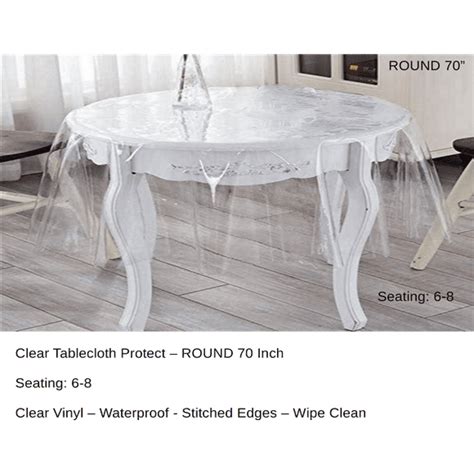 Clear Plastic Table Cover Round
