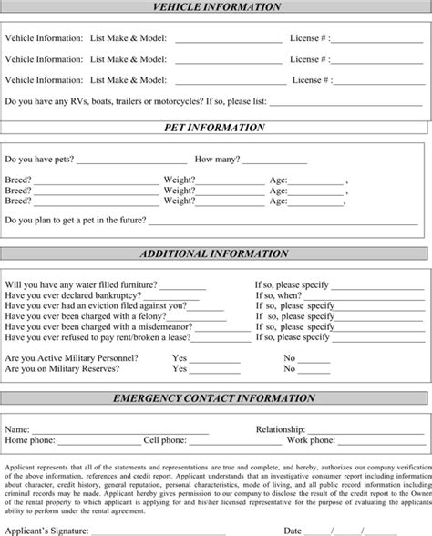 Download Florida Rental Application For Free Page 2 Formtemplate