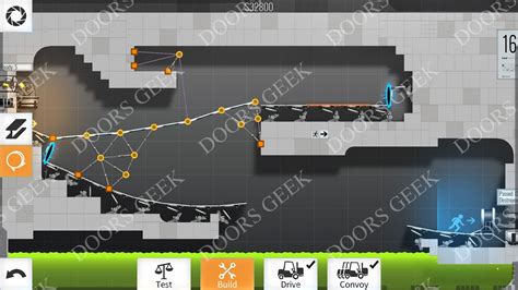 Bridge Constructor Portal Level 16 Convoy Solution ~ Doors Geek