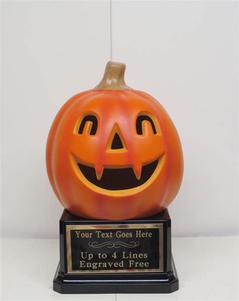Halloween Trophy Halloween Trophies Dracula Trophy Pumpkin Etsy Uk