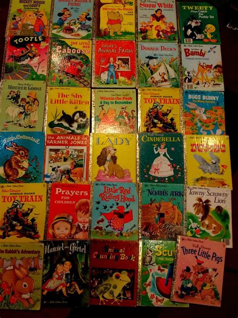 Large Lot Vintage Little Golden Books 1970s Disney Eloise Wilkin More