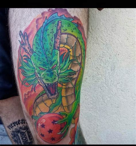 Hey guys, i want to tattoo the shenron from super dragon ball z on my shoulder blade. Finished my Shenron tattoo today (3rd session). Very happy ...