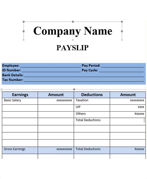 Salary Slip 10 Examples Format Pdf Examples