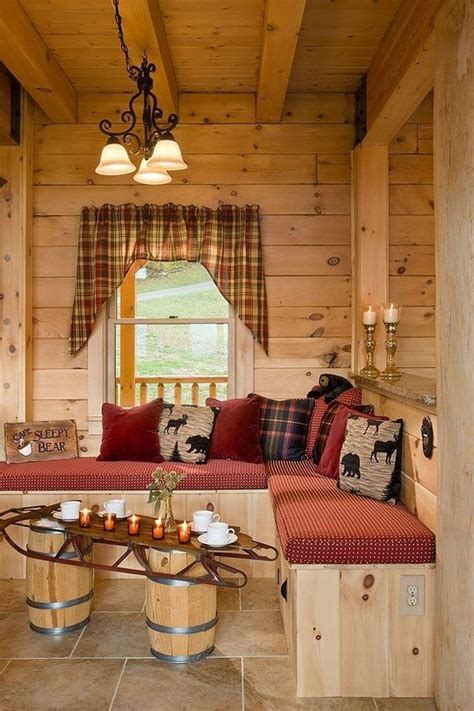 50 Best Small Log Cabin Homes Interior Decor Ideas Cabin Living