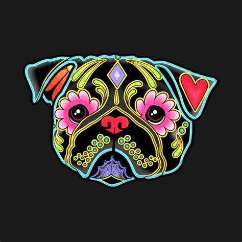 Check Out This Awesome Puginblack Dayofthedeadsugarskulldog