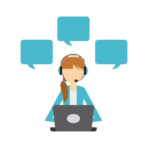 Operator woman icon Vector | Premium Download