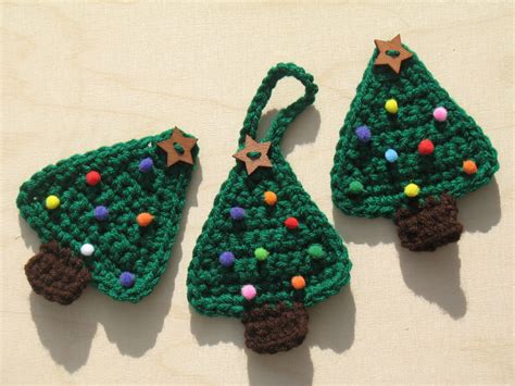 Christmas Tree Brooch Pin Crochet Christmas Tree Fridge Etsy
