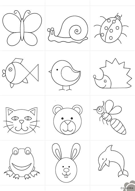 Make Simple Animals Easy Drawings For Kids Drawing Lessons For Kids